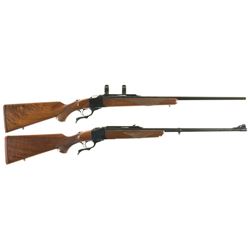 Two Ruger Single Shot Falling Block Rifles -A) Ruger No. 1 Standard Rifle