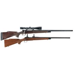 Two Bolt Action Sporting Rifles -A) Mauser Sporting Rifle with Scope