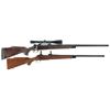 Image 1 : Two Bolt Action Sporting Rifles -A) Mauser Sporting Rifle with Scope