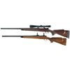 Image 2 : Two Bolt Action Sporting Rifles -A) Mauser Sporting Rifle with Scope
