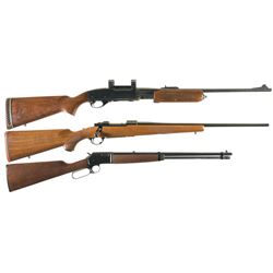 Three Sporting Rifles -A) Remington Model 760 Gamemaster Slide Action Rifle