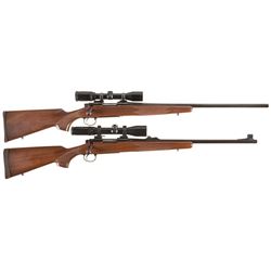 Two Remington Bolt Action Rifles with Scopes -A) Remington Model 700 Rifle