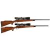 Image 1 : Two Remington Bolt Action Sporting Rifles with Scopes -A) Remington Model 700 Rifle