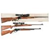 Image 1 : Three Sporting Longarms -A) Ruger No. 1 Single Shot Falling Block Rifle with Scope and Box