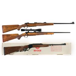 Three Ruger Rifles -A) Ruger M77 RS Bolt Action Rifle with Letter