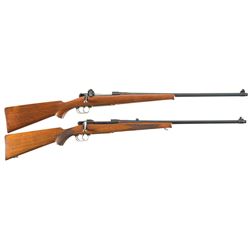 Two Newton Arms Co. Standard Model Bolt Action Rifles -A) Newton Arms Co. Standard Model Rifle