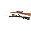 Image 2 : Two Bolt Action Rifles with Scopes -A) Winchester Model 54 Rifle