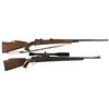 Image 1 : Two Bolt Action Sporting Rifles -A) Engraved Mauser Style Rifle