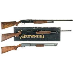 Three Slide Action Shotguns -A) Winchester Model 12 Shotgun