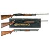 Image 1 : Three Slide Action Shotguns -A) Winchester Model 12 Shotgun