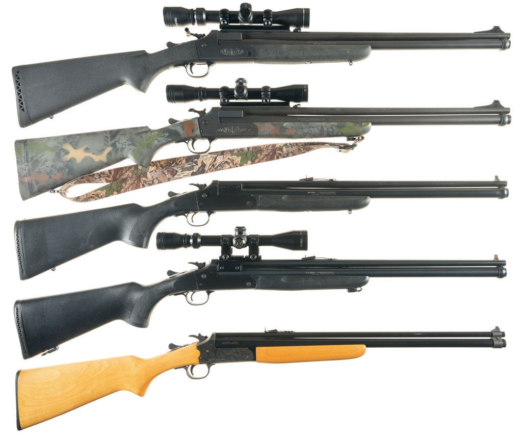 Five Savage Model 24 Over/Under Combination Guns A) Savage Model 24