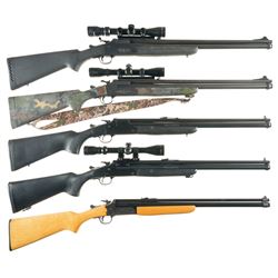 Five Savage Model 24 Over/Under Combination Guns -A) Savage Model 24 Combination Gun