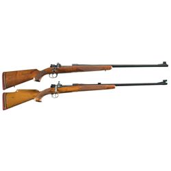 Two Bolt Action Sporting Rifles -A) Newton Arms Mauser Rifle