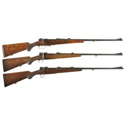 Three European Bolt Action Sporting Rifles -A) Mauser Type B Sporting Rifle