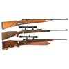 Image 1 : Three European Sporting Bolt Action Rifles -A) Unmarked Mauser Style Rifle