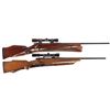 Image 1 : Two Bolt Action Sporting Rifles with Scopes -A) Weatherby Mark V Rifle