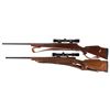 Image 2 : Two Bolt Action Sporting Rifles with Scopes -A) Weatherby Mark V Rifle
