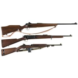 Three U.S. Military Longarms -A) U.S. Remington Model 1917 Bolt Action Rifle