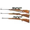 Image 2 : Three Remington Bolt Action Rifles -A) Remington Model 700 Rifle with Scope