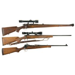 Three Long Guns -A) U.S. Remington Model 1903 Rifle with Scope