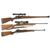 Image 1 : Three Long Guns -A) U.S. Remington Model 1903 Rifle with Scope