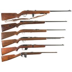 Six Rimfire Sporting Rifles -A) Harrington & Richardson Model 165 Leatherneck Rifle