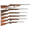 Image 1 : Six Rimfire Sporting Rifles -A) Harrington & Richardson Model 165 Leatherneck Rifle