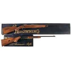 Two Browning Sporting Rifles with Boxes -A) Browning A-Bolt Gold Medallion Model Bolt Action Rifle