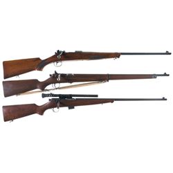 Three Savage Bolt Action Rifles -A) Savage Model 1920 Rifle