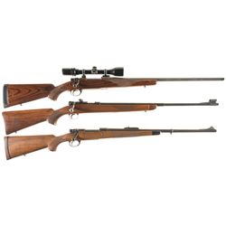 Three Bolt Action Sporting Rifles -A) Interarms Mark X Rifle with Scope