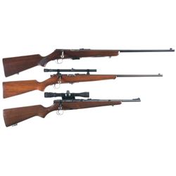 Three Savage Bolt Action Rifles -A) Savage Sporter Model 23D Rifle