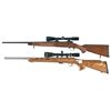 Image 2 : Two Savage Bolt Action Sporting Rifles with Scopes -A) Savage Model 14 Rifle