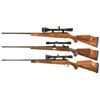 Image 2 : Three Bolt Action Rifles with Scopes -A) Schults & Larsen Model 54J Rifle