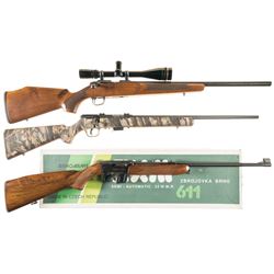 Three Sporting Rifles -A) Sako Model P94S Bolt Action Rifle with Scope