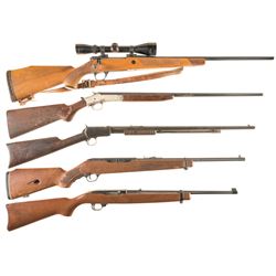Five Sporting Longarms -A) Sako L579 Forester Bolt Action Rifle with Scope