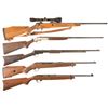 Image 1 : Five Sporting Longarms -A) Sako L579 Forester Bolt Action Rifle with Scope