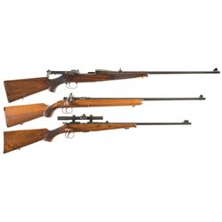 Three Bolt Action Rifles -A) Ross Rifle Co. M-10 Straight Pull Rifle