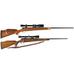 Two Scoped Bolt Action Rifles -A) Mathieu Arms Co./Mashburn Arms Co. Left Hand Rifle in 6.5 mm Super