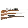 Image 1 : Three Bolt Action Rifles -A) Weatherby Mark V Rifle with Scope
