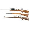 Image 2 : Three Bolt Action Rifles -A) Weatherby Mark V Rifle with Scope