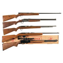 Five Sporting Long Guns -A) Winchester Model 74 Semi-Automatic Rifle