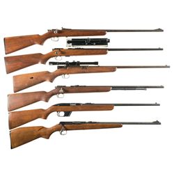 Collector's Lot of Six Winchester Rimfire Rifles -A) Winchester Model 68 Bolt Action Single Shot Rif