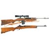 Image 1 : Two Ruger Semi-Automatic Rifles -A) Ruger Mini-14 Ranch Rifle with Scope