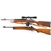 Image 2 : Two Ruger Semi-Automatic Rifles -A) Ruger Mini-14 Ranch Rifle with Scope