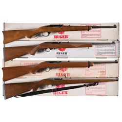 Four Ruger Carbines with Boxes -A) Ruger Model 96 Lever Action Carbine