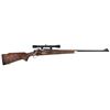 Image 1 : Engraved Pre-64 Winchester Model 70 Bolt Action Rifle in .375 H&H Magnum with Scope and Carved Stock