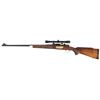 Image 2 : Engraved Pre-64 Winchester Model 70 Bolt Action Rifle in .375 H&H Magnum with Scope and Carved Stock