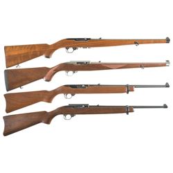 Four Ruger Semi-Automatic Carbines -A) Ruger Model 10/22 "Mannlicher" Carbine