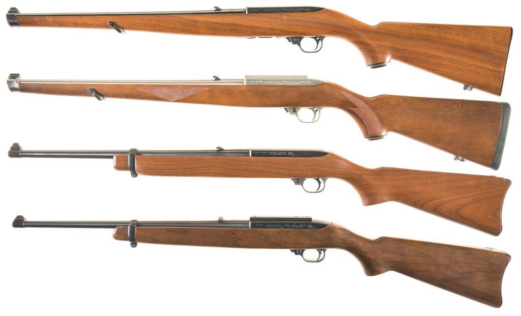 Four Ruger SemiAutomatic Carbines A) Ruger Model 10/22 "Mannlicher
