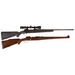 Two Bolt Action Sporting Rifles -A) Savage Model 11 Rifle with Scope